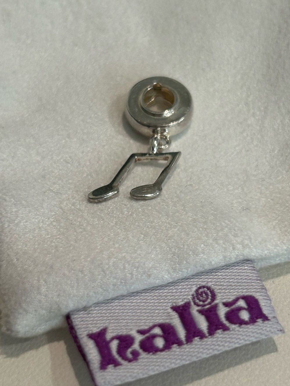 Pandora-style "Hum a Happy Tune" Charm Dangle - Sterling Silver